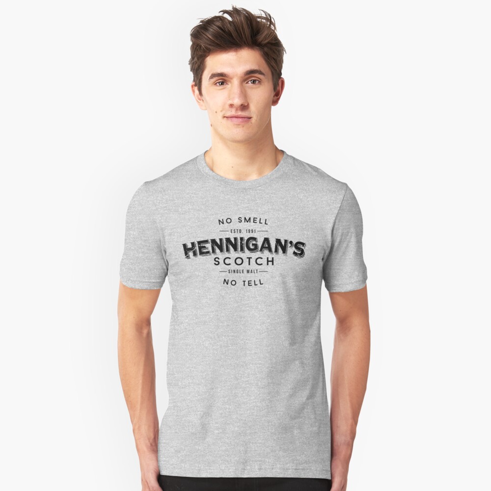 Hennigans Scotch Black Slim Fit T-Shirt