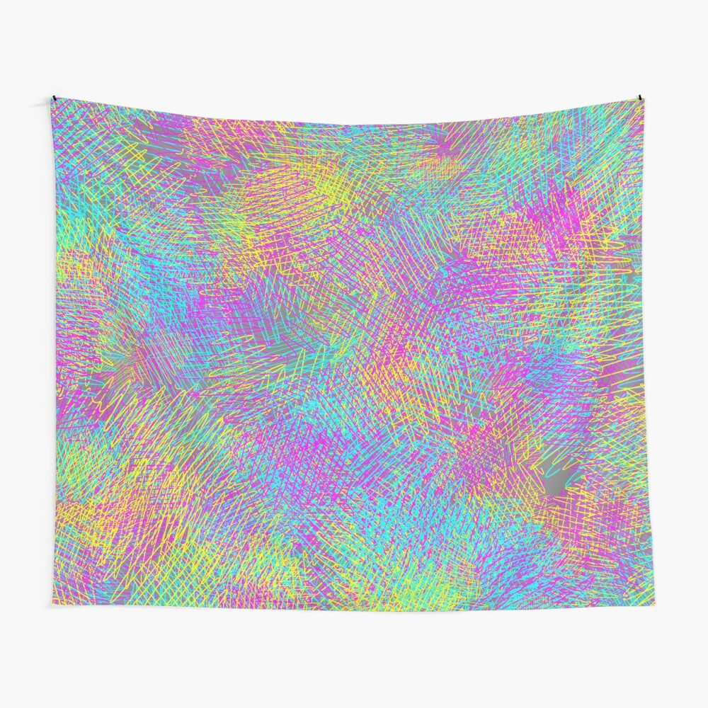 Abstract grey Wall Tapestry