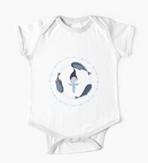 Lied des Meeres - Selkie und Robben - Weiße Version Baby Body Kurzarm