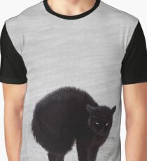 Black Cat, Witch's Familiar Graphic T-Shirt