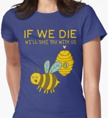 Save The Bees T Shirt Women's Fitted T-Shirt