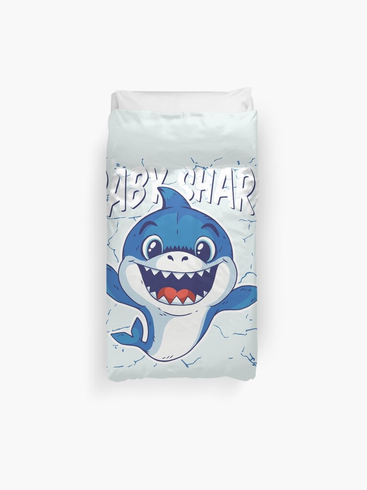 Baby Shark Duvet Cover By Cecilrodgers Redbubble