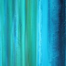 Turquoise Abstract II by Kathie Nichols
