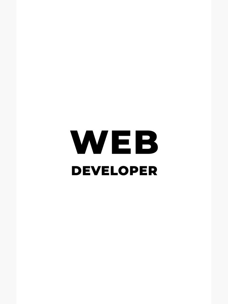 Web Developer (Inverted) by developer-gifts