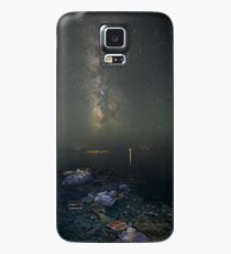 Milky way at a rocky sea coast in Syros island, Greece Case/Skin for Samsung Galaxy