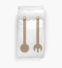 salad servers made of wood Bettbezug