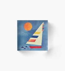 Simple Sailboat Acrylic Block