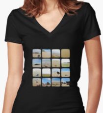 Beach Collective - TTV Women's Fitted V-Neck T-Shirt