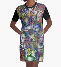 thorny flower abstract art Graphic T-Shirt Dress