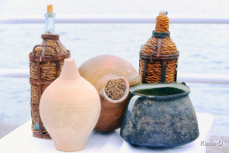 "Traditional Greek Tableware" by KasiaD Redbubble