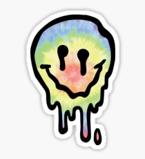 Melting Smiley Face Stickers | Redbubble