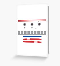 Minimalism R5-D4 Astromech Droid Greeting Card