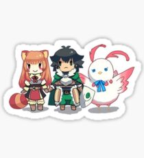 Pegatina Escudo hero chibi