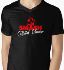 SMASH CULTURAL MARXISM V-Neck T-Shirt
