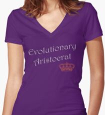Evolutionary Aristocrat Women's Fitted V-Neck T-Shirt