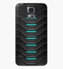 Kohlefaser-futuristischer Telefonkasten Hülle & Klebefolie für Samsung Galaxy