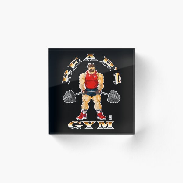 ADAM LIKES BEAR'S GYM Acrylic Block