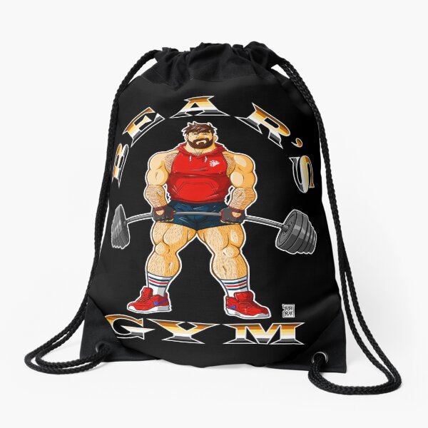ADAM LIKES BEAR'S GYM Drawstring Bag