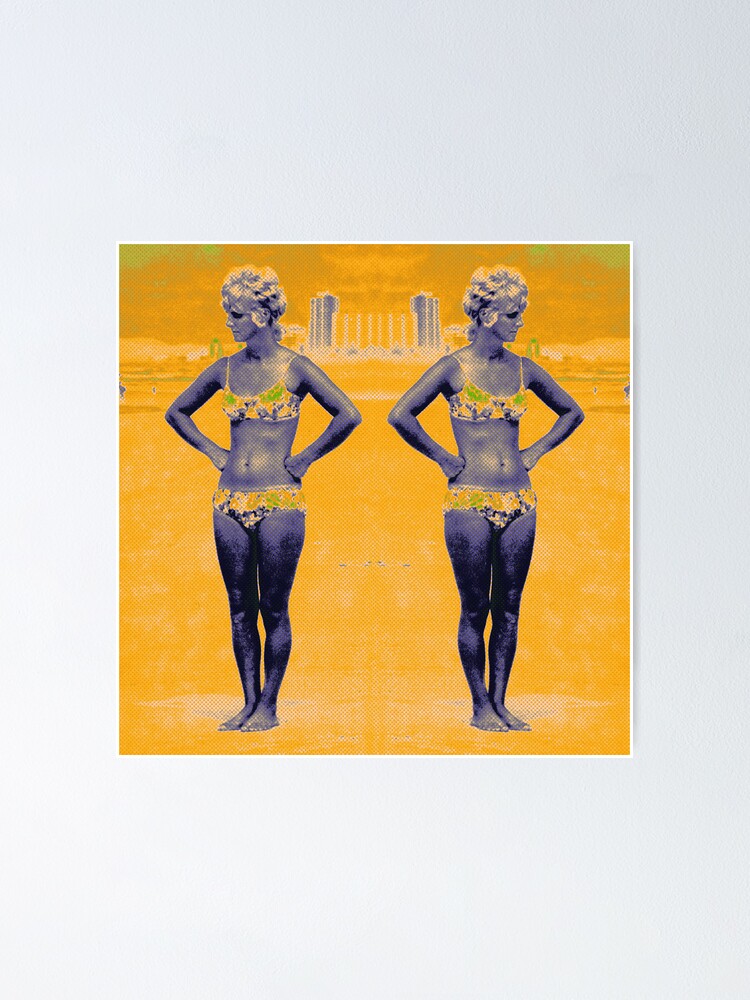 "Beach Bunny" Poster by LeeLeeIngram Redbubble