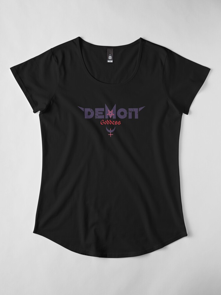 Alternate view of Demon Goddess Premium Scoop T-Shirt