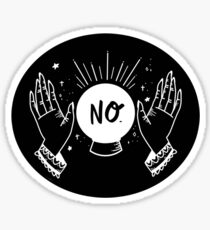 The Stars say NO, black Sticker