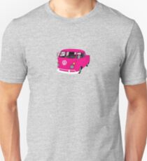 Pink Split Screen VW Kombi Pick up Unisex T-Shirt
