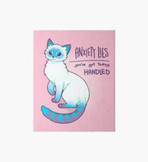 Lámina de exposición LA ANSIEDAD MIENTE El gato siamés de Magic Lynx Point