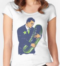 Hold The Pickle - American Oddities #3 Women's Fitted Scoop T-Shirt