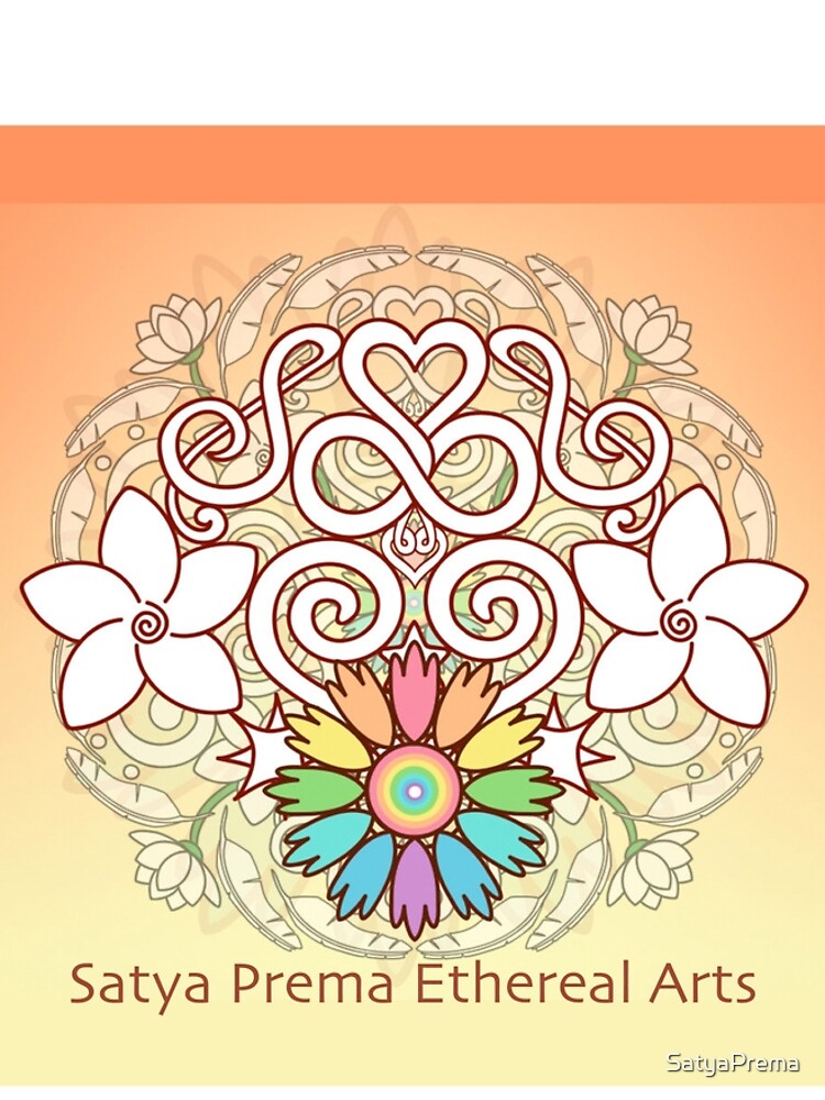 Orange Enlighten Love Mandala by SatyaPrema