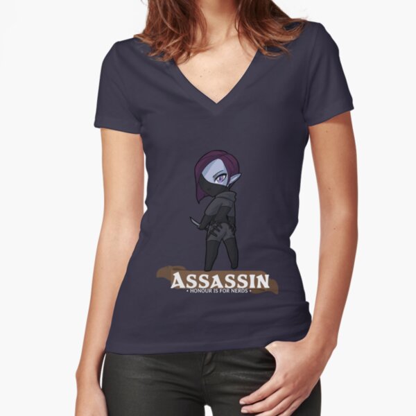 Assassin: Honour is for Nerds Fitted V-Neck T-Shirt