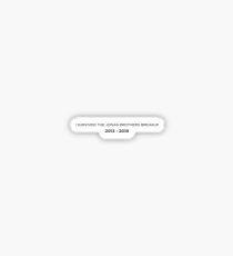 Überlebte die Jonas Brothers Breakup Sticker