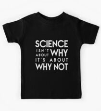 Warum nicht - weißer Text Kinder T-Shirt
