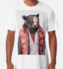 Camiseta larga Oso negro