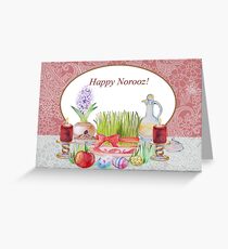 Happy Norooz Haft Sin Greeting Card