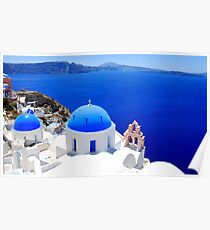 Santorini's Magnificent View Poster