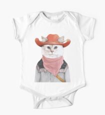 Rodeo Cat Baby Body Kurzarm