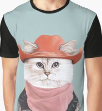 Rodeo Cat Graphic T-Shirt