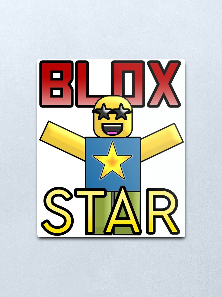 Roblox Blox Star Metal Print By Jenr8d Designs Redbubble - roblox get eaten by the noob metal print by jenr8d designs