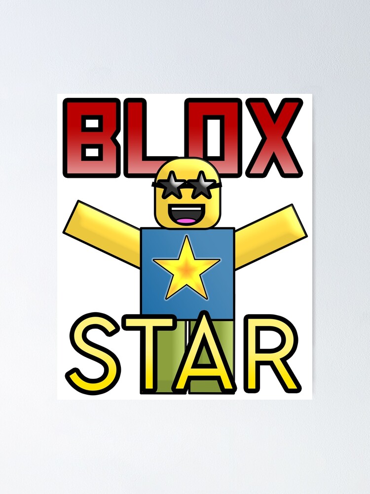 Roblox Blox Star Poster By Jenr8d Designs Redbubble - roblox logo remastered floor pillow by lukaslabrat redbubble