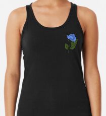 Blaue Rose (Doppelgipfel) Racerback Tank Top