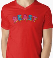 Camiseta de cuello en V MrBeast Frosted Beast Logo