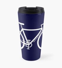 White Bike Silhouette Travel Mug