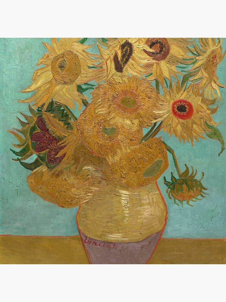 &quot;Vincent van Gogh Sonnenblumen&quot; Dekokissen von
