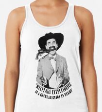 Camiseta con espalda nadadora Groucho Marx Military Intelligence