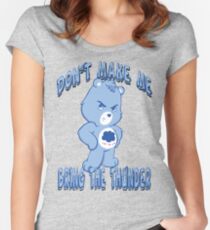 Grumpy Care Bear - Bring the Thunder Women's Fitted Scoop T-Shirt