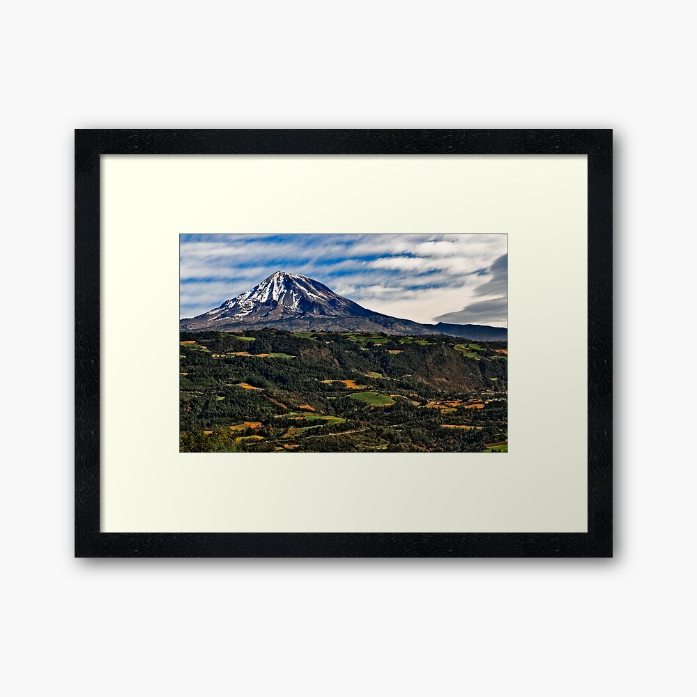 Volcano. Pico de Orizaba Framed Art Print