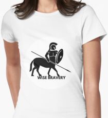 Centaur wise Bravery Battles Women's Fitted T-Shirt