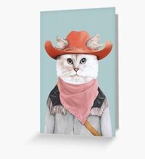 Rodeo Cat Grußkarte