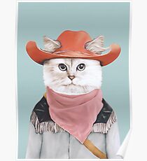 Póster Gato rodeo