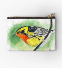 Blackburnian Warbler Zipper Pouch